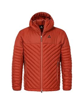 Chaqueta aislante con capucha de plumón Cascata para hombre rojo 58