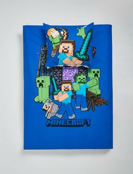 Set di biancheria da letto Minecraft - indaco