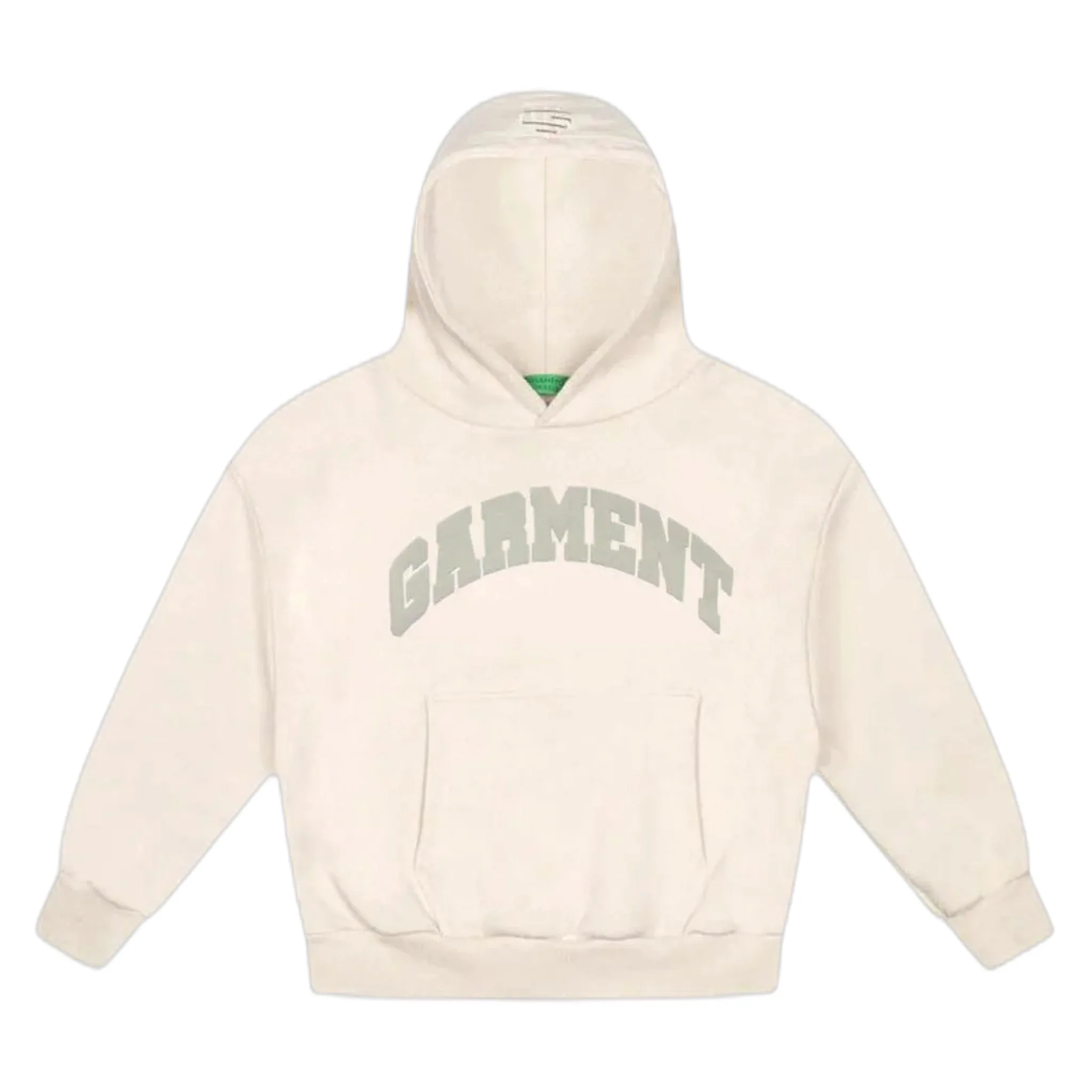 Felpa utility hoodie-heavy cream - GARMENT WORKSHOP - FashionsVida