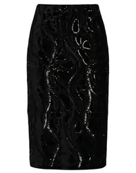 Midi-Rock Damen Schwarz 36,38,40 Damen