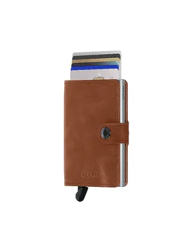 Portefeuille - Miniwallet Vintage cognac marron - SECRID - FashionsVida
