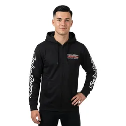 Troy Designs Felpa Con Zip Factory Racing Black / Red