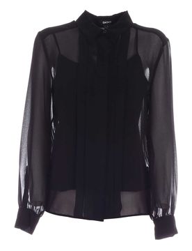 Dkny Camicia plastron nera
