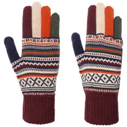 Liova Merino Knit Gloves by - mixed colours - Damen - Size: One Size