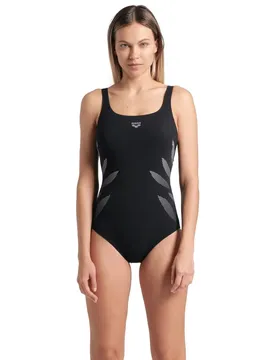 Milena Wing Back C CUP Damen Badeanzug, schwarz 48