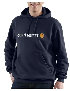 Sweat à Capuche Marquette Logo New Navy L Homme - Carhartt - FashionsVida