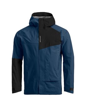 Veste Seceda 3L à capuche bleu marine S
