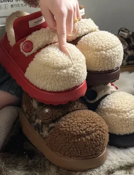 Fashionable,Simple and Versatile Cotton Slippers for Women2026Winter New Thick-soled,Height-increasing and Fleece Warm Snow Boot - Aliexpress - FashionsVida
