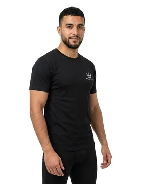 Maglietta A Maniche Corte Ride Wear Printed Black - Peaty´s - FashionsVida