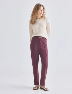 Pantalón de mujer liso goma cinturilla - Zermatt - FashionsVida