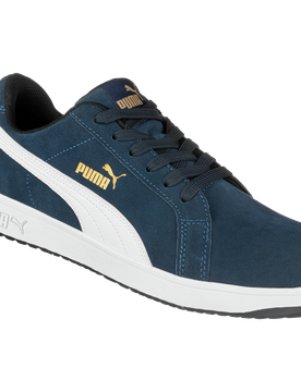 Chaussures de sécurité Iconic Suede S1PL ESD HRO Puma marines Bleu marine 42