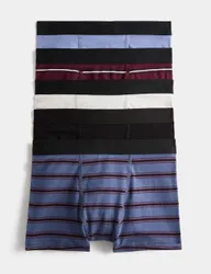 Pack Cotton Rich Striped Trunks (5-16 Yrs) Multi male