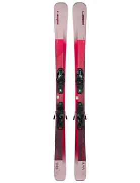 Ski Set inkl. Bdg. Pack skis all-mountain Wildcat 86 Ti + Sx Elx 11.0 2026 aus Holz Größe 152 cm Rot - Elan - FashionsVida