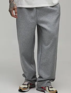 Men's Tall Balloon Fit Saint Tropez Embroidered Jogger Grey Marl Size Small Grey Marl S - boohooMAN - FashionsVida