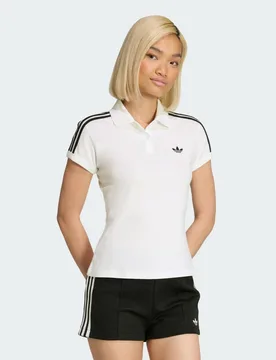 Polo 3 Stripes 2XS White / Black - Adidas - FashionsVida