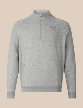 Men's Adapt Long Sleeve Quarter Zip - Light Grey LIGHT GREY XL male - Castore - FashionsVida