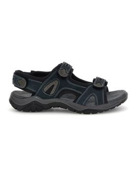 Sandali blu in vera pelle con chiusura a strappo Fly dynamic FD07 42