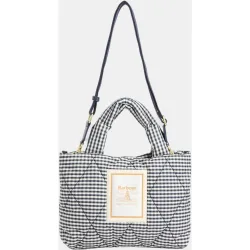 Bolso de hombro acolchado estampado