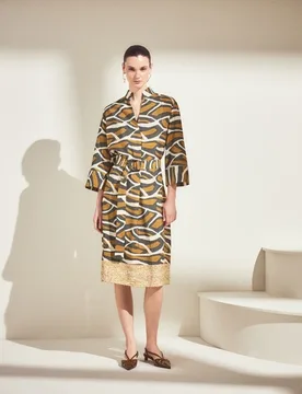 Vestido de mujer safari estampado hojas - Woman El Corte Inglés - FashionsVida