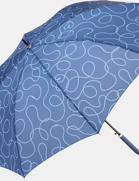Paraguas Largo Automático "Cords" con sistema Windproof tiene protección solar UVP+50 y está hecho con Poliéster Reciclado y Recic - Bisetti - FashionsVida