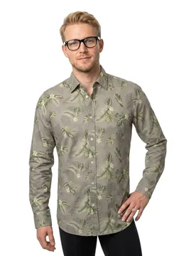 Chemise à Manches Longues 26bn553 Light Fern Melange XL