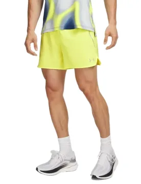 Pantaloni Corti Velociti Pro 5´´ Yellow / Reflective S - Under armour - FashionsVida