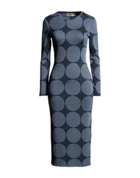 Midi-Kleid Damen Marineblau S Damen