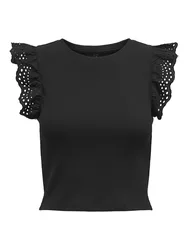 ONLMATHILDA /L LACE DETAIL TOP JR female