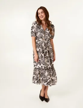 Coconut Button Front Midi Shirt Dress - L / BLACK - female - Blue Vanilla - FashionsVida