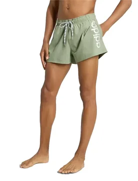 Logo Stretchy Knit 3´´ Swimming Shorts Tent Green / White S Men - Adidas - FashionsVida