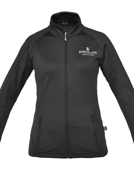 Damen Fleecejacke Classic, black L - Kingsland - FashionsVida