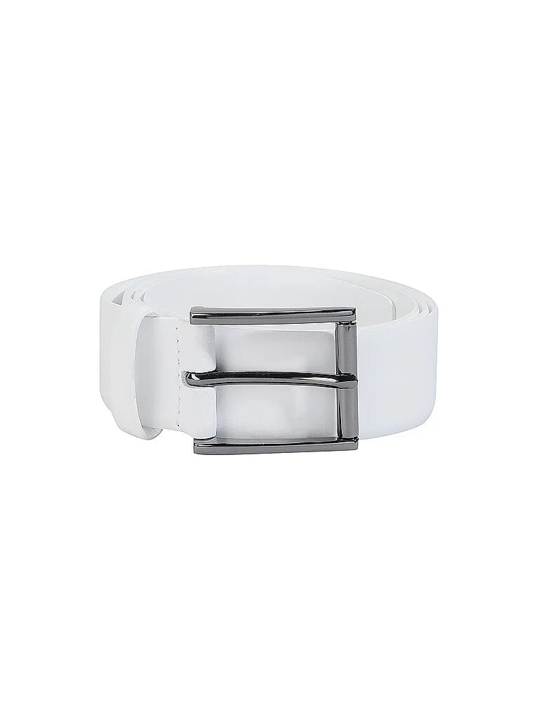 Ledergürtel HAKA weiss 110 herren - Condor - FashionsVida