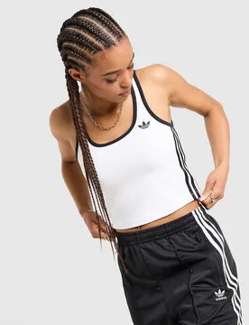 Classic Slim Tanktop - Damen, Weiss - female - Size: S - adidas Originals - FashionsVida