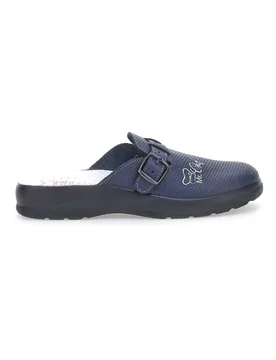 Ciabatte da Lavoro 8015 Blu Vera Pelle 42 - MR CHEF - FashionsVida