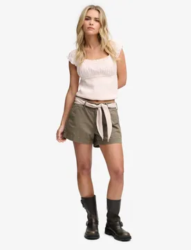 Superdry Damen Klassische Chino-shorts Green - Größe: 40 - 54.99 - FashionsVida