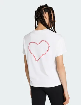 T-SHIRT AMPIA CON GRAFICA E SET DI RICAMI XL White - Adidas - FashionsVida