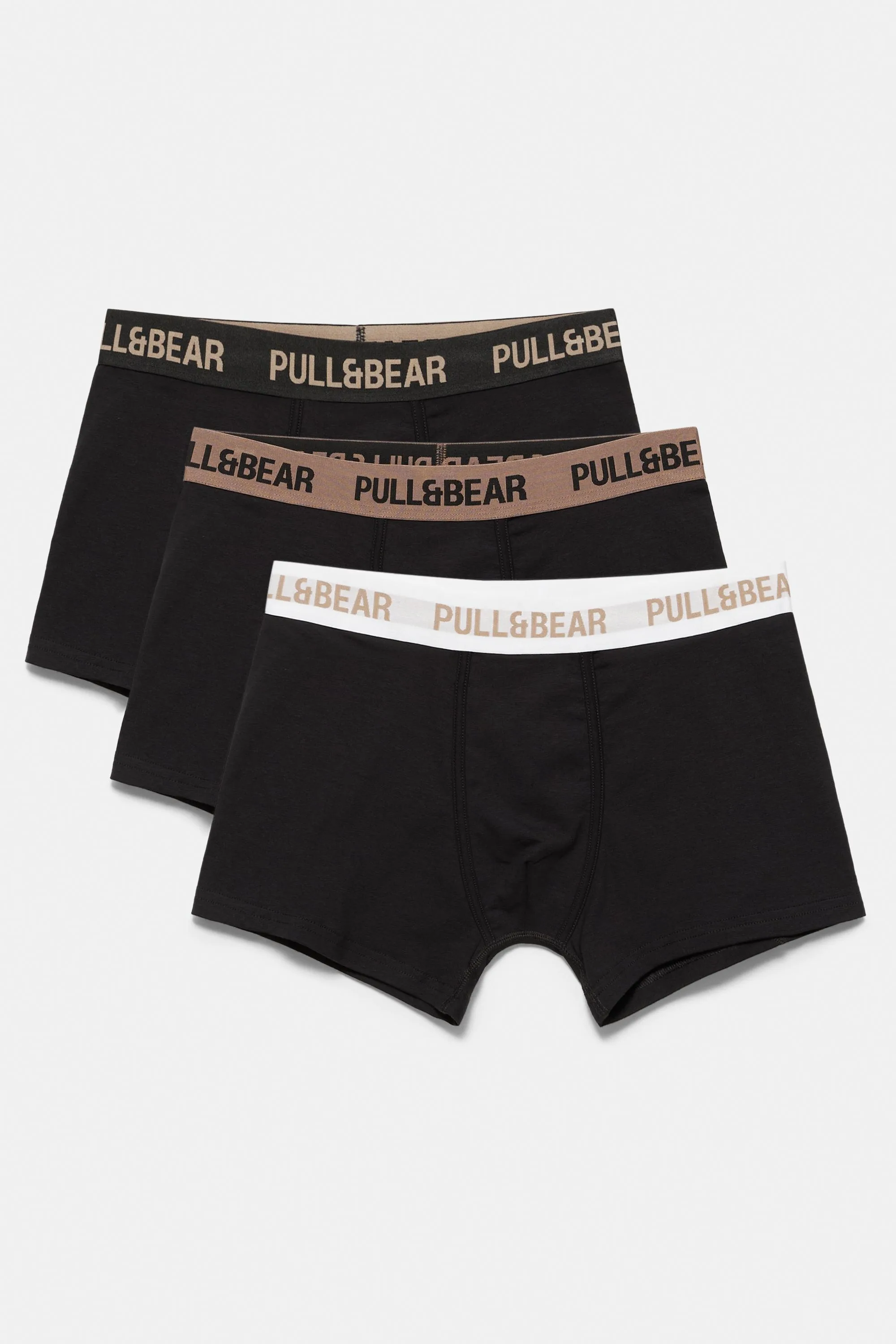 Pack Of Black Boxers With Logo (Size: ) - Pull&bear - FashionsVida