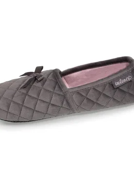 Chaussons slippers Gris foncé gris foncé 39/40 - Isotoner - FashionsVida