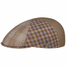 Padaro Patchwork Flat Cap by - beige - Size: L (58-59 cm)
