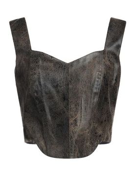 Top Mujer Café M,XS Mujer