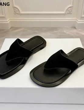 Summer Women Flip Flops Beach Slides Suede Leather Mules Comfort Flat Slippers Casual Daily Wear Non Slip Soft Sole Sandals - Aliexpress - FashionsVida