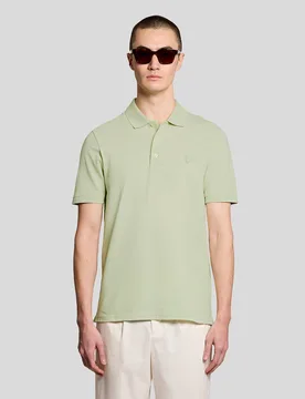 Men's Superfine Cotton Polo Shirt in Green - Lyle & Scott - FashionsVida