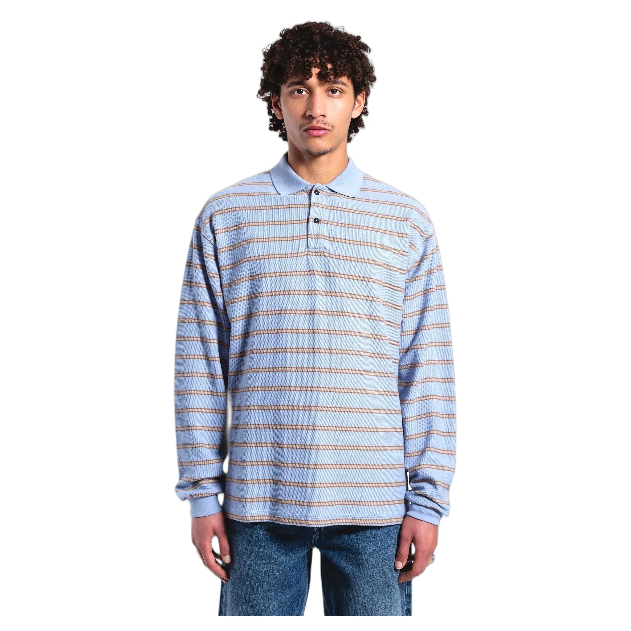 Polo dr.denim reno polo - zen blue stripe - DRDENIM - FashionsVida
