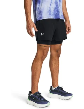 Pantalón corto de hombre UA Launch 5'' 2-in-1 Shorts - Under Armour - FashionsVida