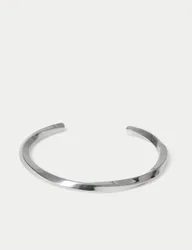 Auto Clean Cuff Bracelet Silver male