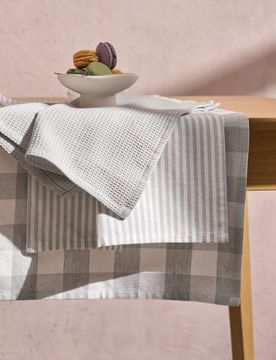 Canovacci da cucina in cotone 3 pack - grigio chiaro