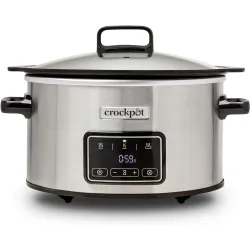 Olla eléctrica de cocción lenta Sizzle & Stew y 3.5 L