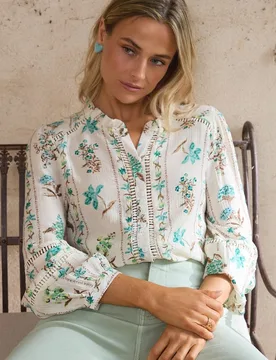 Camisa estampada de mujer - Polin et Moi - FashionsVida