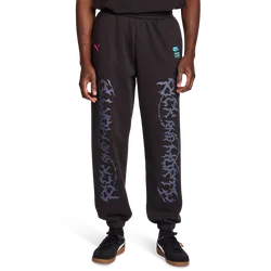 Rick & Morty Men Pants - Black - Size L - Cotton Fleece - Black - Size: Large