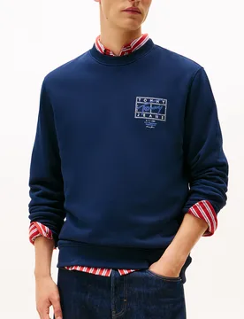 FELPA GIROCOLLO TJM PLAY M - TOMMY JEANS - FashionsVida